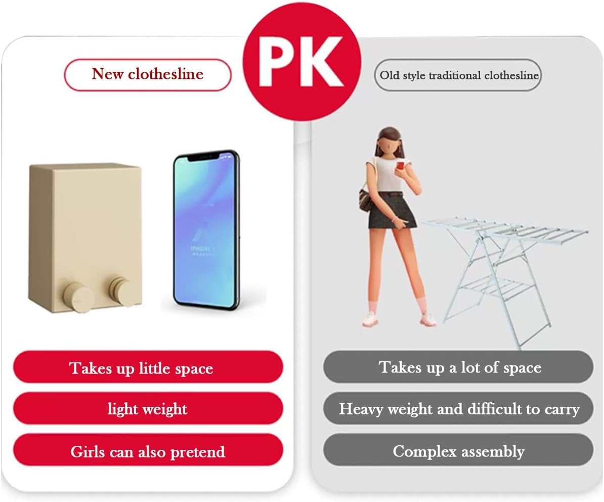 Tendero para Colgar la Ropa con Soporte de Pared Regulable